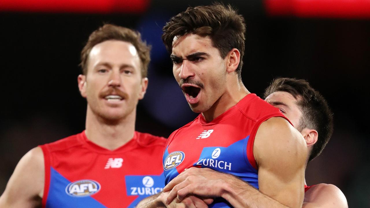 Toby Bedford (middle) joins the Giants in the three-club deal that sent Luke Jackson to Fremantle. Picture: Getty Images