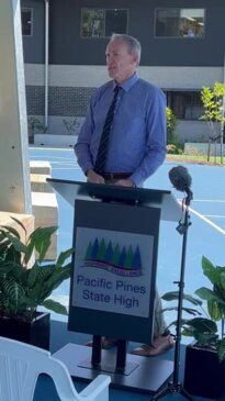 Pacific Pines State High Principal speaks about new junior learning precinct