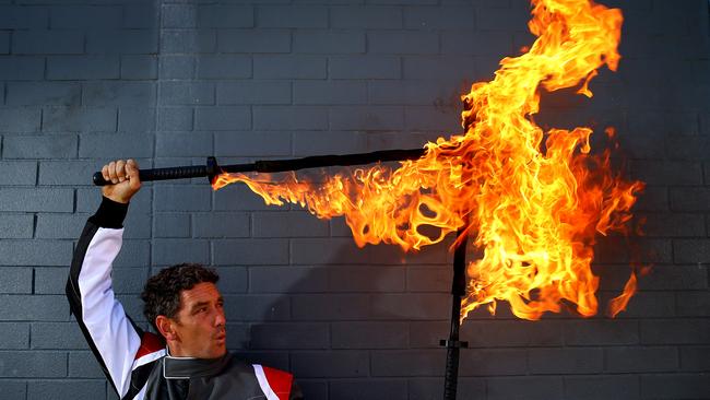 Artistic Fire performer Neal Webb. Photo: David Clark