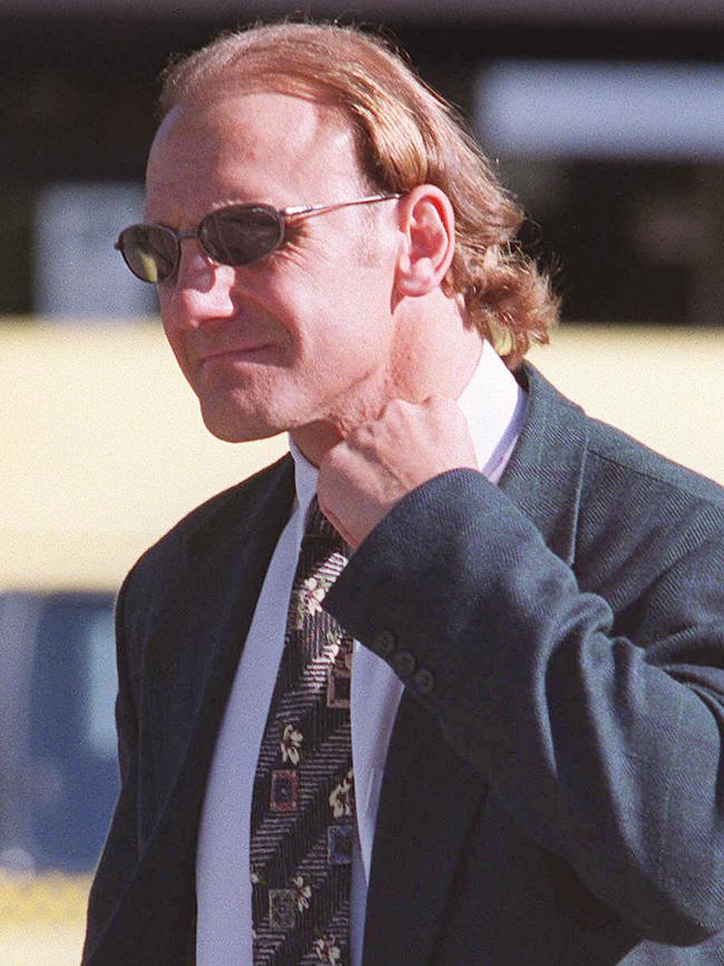 Gary Ablett Snr at the Coroner’s inquest into Alisha’s death in 2001.