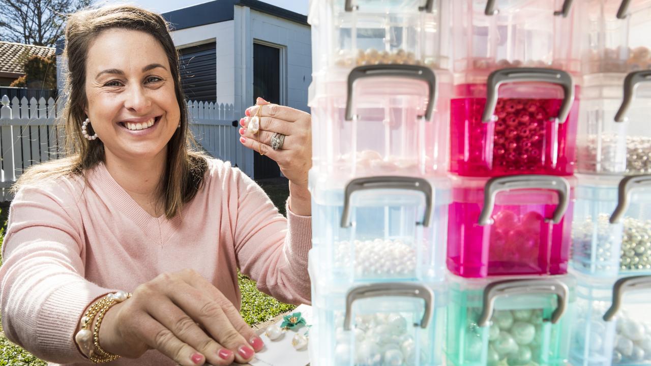 PEARL JEWELLERY: Toowoomba’s Jess Hayes is set to launch new business Boutiqo specialising in handmade pearl jewellery. Picture: Kevin Farmer