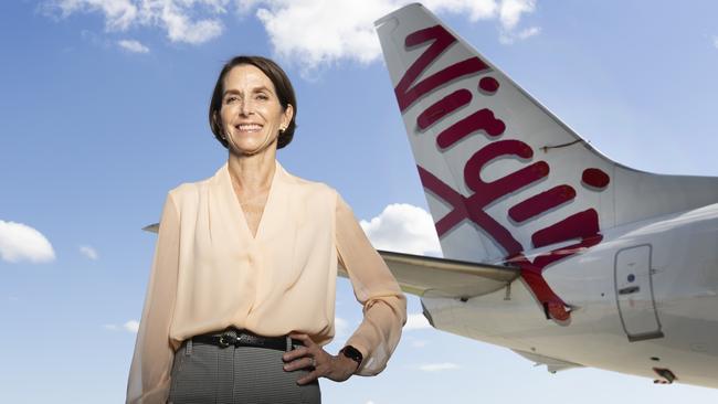 Virgin Australia’s owners Bain Capital are unlikely to see the sort of profits they hoped CEO Jayne Hrdlicka would deliver as the market softens and costs rise. Picture: NCA NewsWire / Sarah Marshall