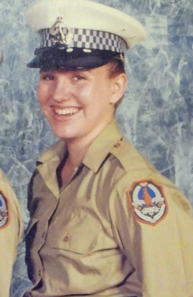 CLP candidate for Solomon Lisa Bayliss in her early days as a NT Police Officer. Picture: Supplied.
