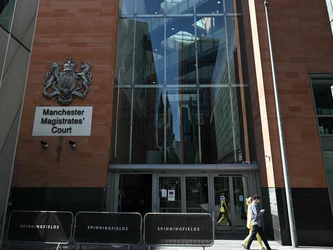 Brown has appeared in Manchester Magistrates' Court. Picture: AFP