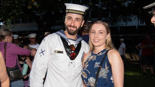 Thousands of Territorians lined the streets to show their respects for the Anzac Day parade. Picture: Pema Tamang Pakhrin