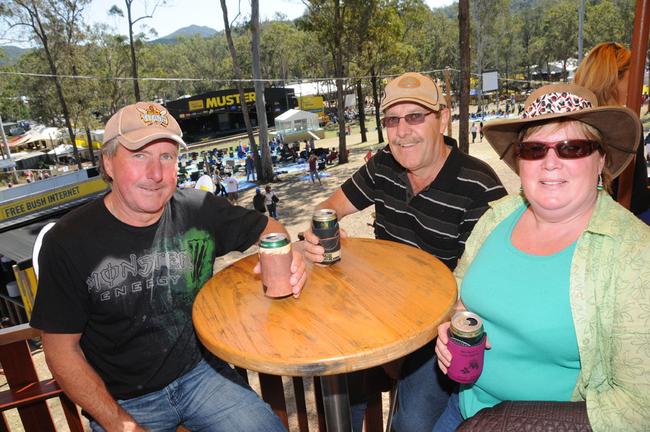 Tony Hitchcock, Neville Honnjell and Margaret Anderson. Picture: Craig Warhurst