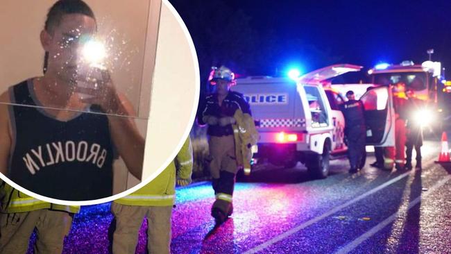 Fatal crash victim Tiege Close, 20, died when the stolen vehicle he was driving collided with a B-Double on the Bruce Highway at Bloomsbury.