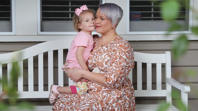 Holly Patterson has a two-year-old daughter, Harper, and was hoping to start IVF for her second child. Picture: Alex Coppel