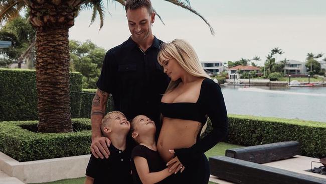 Matt Poole and Tammy Hembrow are expecting a baby. Photo: Carlene Raschke