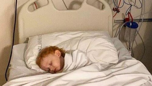 Halo Billings, 3, has not been tested for coronavirus despite being diagnosed with an unknown virus causing respiratory distress. Picture: Supplied.