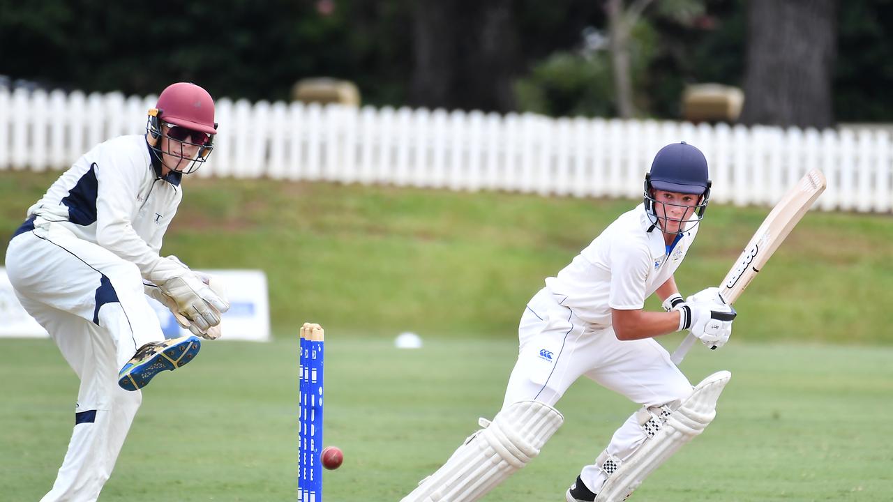 Nudgee College batsman Sam Kelley. Picture, John Gass