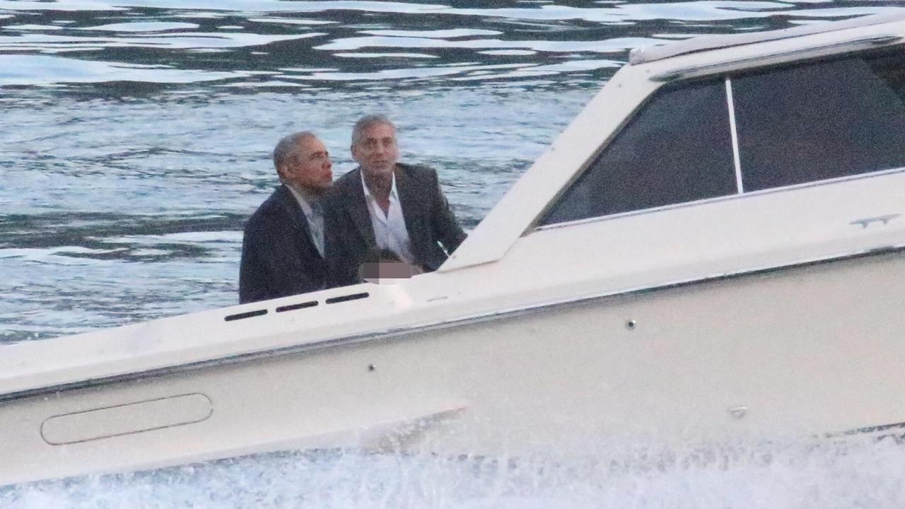 Barack Obama and George Clooney are buddies Picture: Matteo Bazzi/ANSA via AP