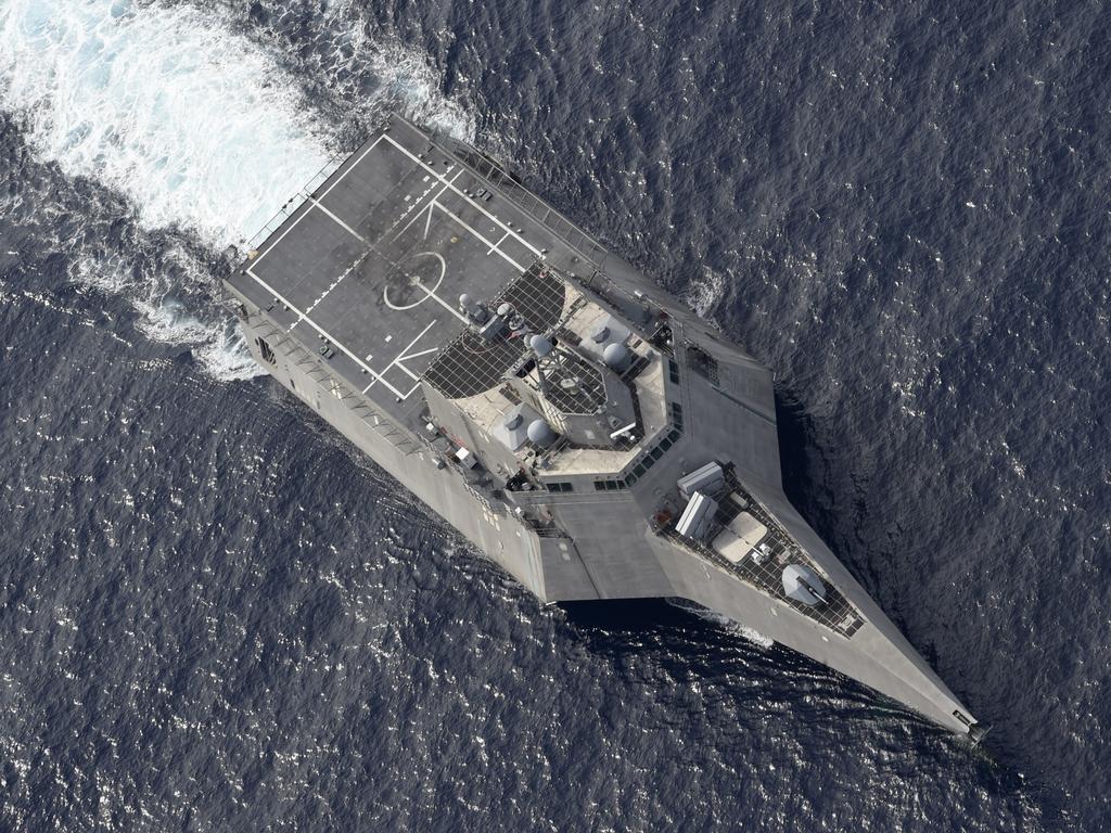 The Independence-variant littoral combat ship USS Gabrielle Giffords (LCS 10) conducts routine operations in the South China Sea, June 30, 2020. Picture: U.S. navy photo by Mass Communication Specialist 2nd Class Brenton Poyser/Released.