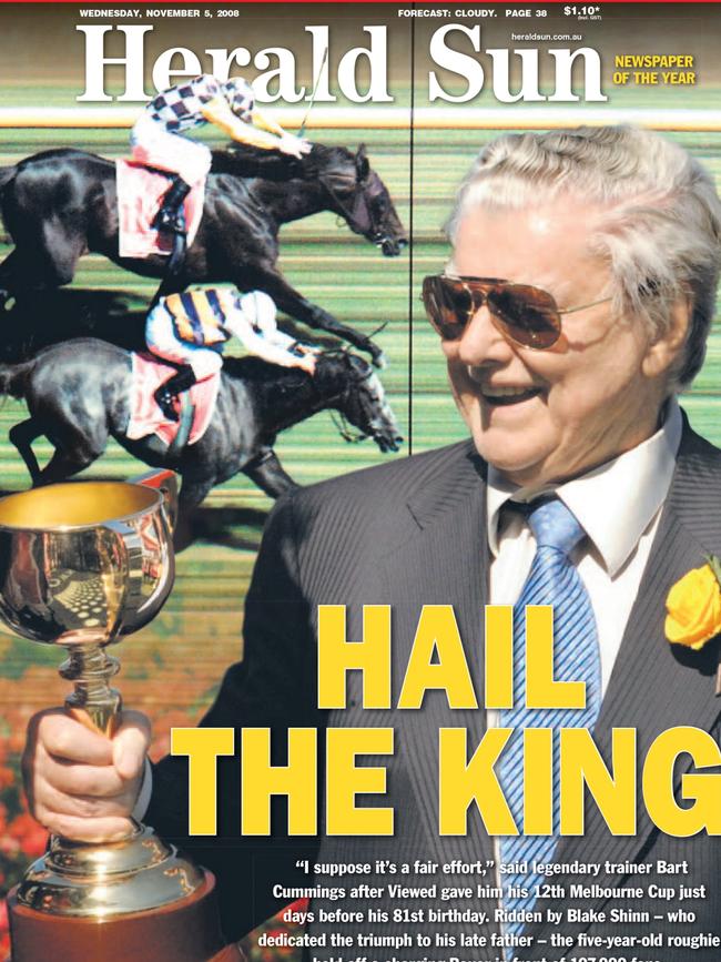 November 5, 2011 — Twelve Melbourne Cups, seven Caulfield Cups, 33 derbies and 268 Group 1 wins. There was simply no one like legendary trainer Bart Cummings.