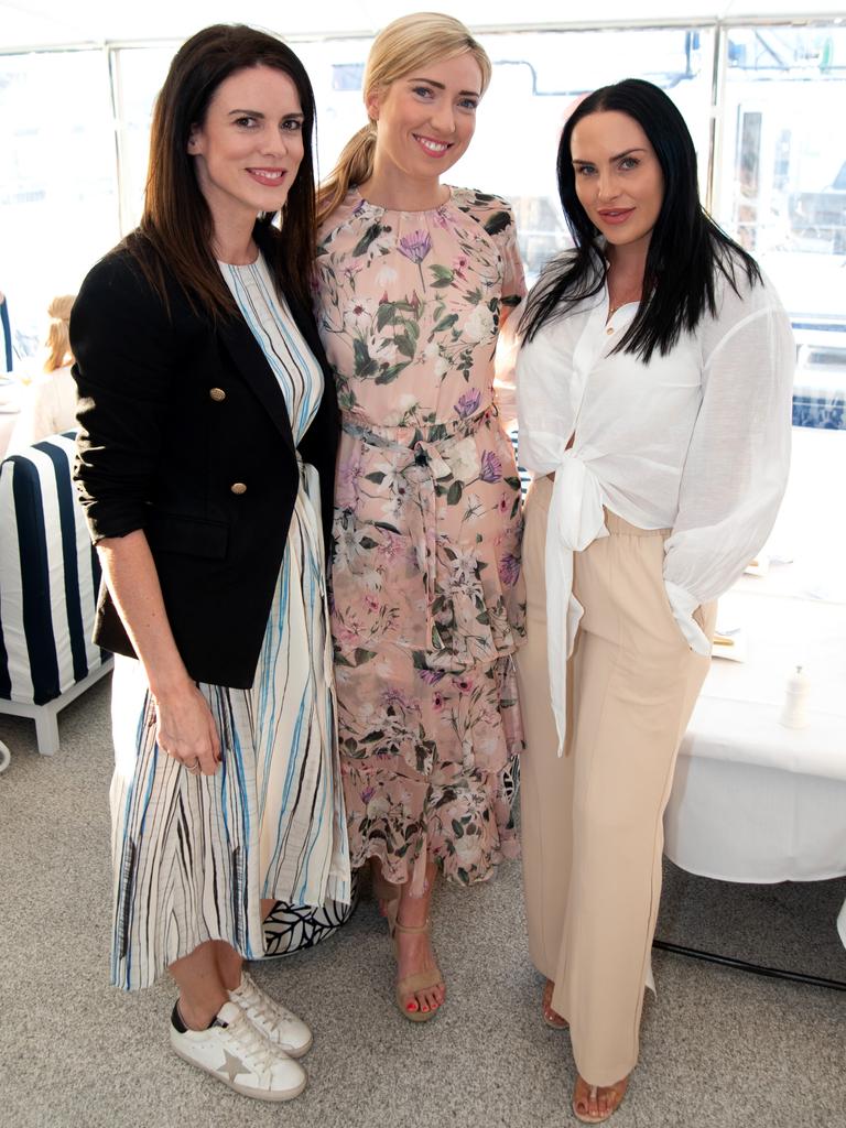 Rebekah Boyle, Peta Yalg and Tonya Blair at the Infomaps 20th Anniversary Party. Picture: Andrew Meadowcroft.