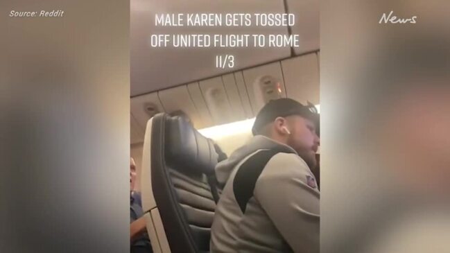 Man gets tossed off flight over demand