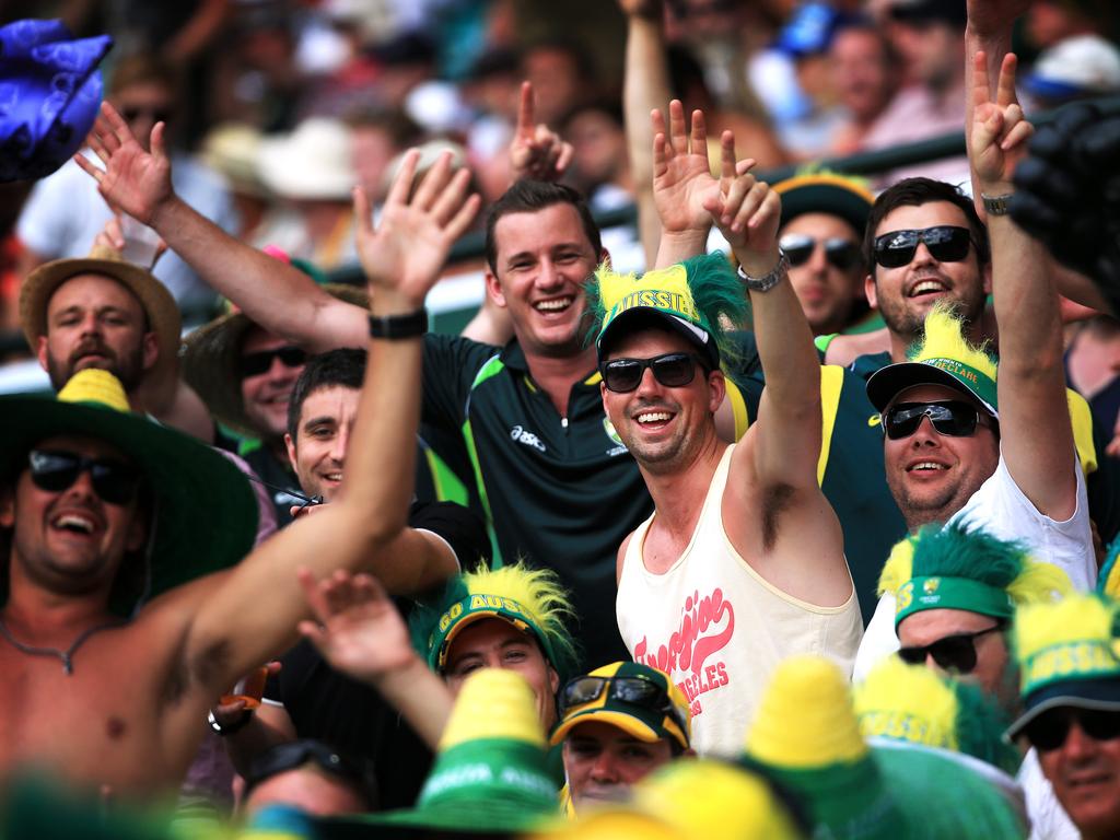 Crowds and colour at the ashes