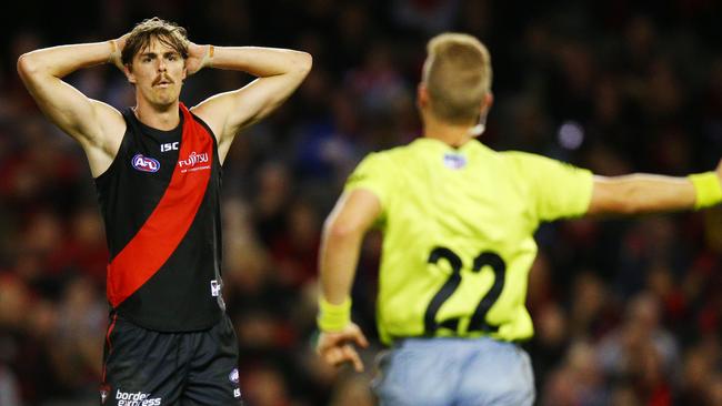 Joe Daniher played injured through the start of the season. Picture: Getty Images