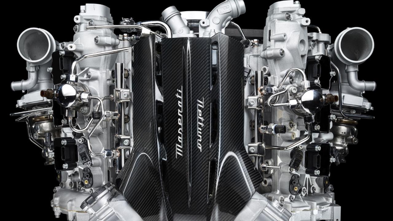 The ‘Nettuno’ engine in the Maserati MC20 uses world-first F1 technology.