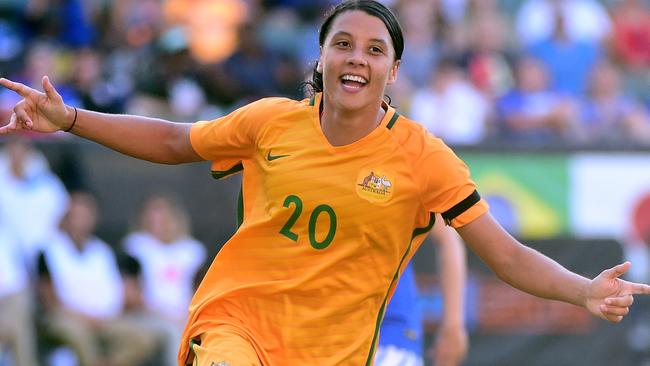 Sam Kerr has scored seven goals in her last four internationals.