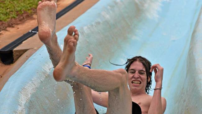 Holiday photos at Thrill Hill Waterslide Kristian Norman. Picture: Warren Lynam