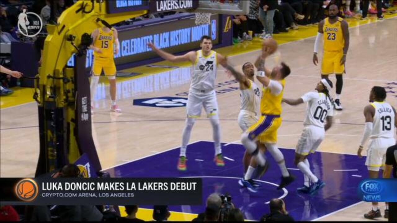 Luka Doncic makes LA Lakers debut