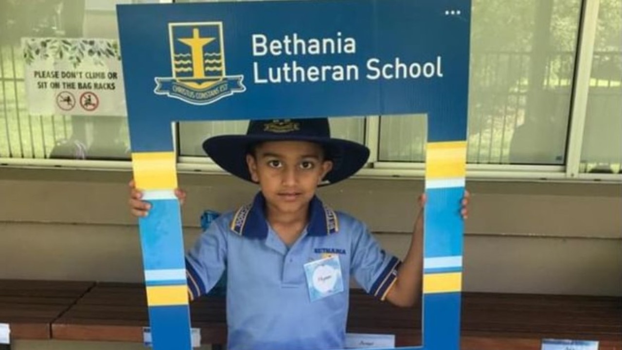 The school community at Bethania Lutheran School in Logan is grieving the loss of five-year-old student, Hiyaan Kapil. Picture: Supplied