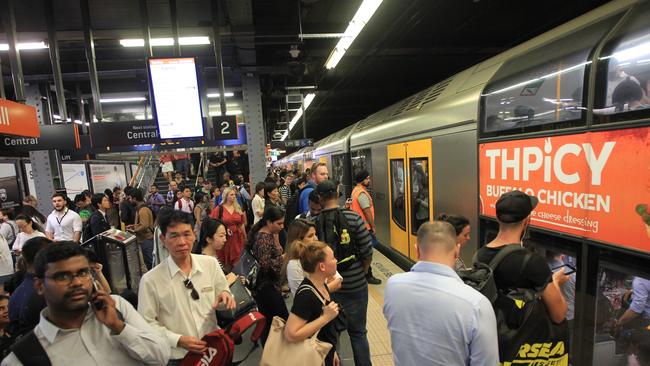 Sydney Train users on the T1 North Shore, T9 Northern and T2 Inner West line had the highest number of delays. Picture: Christian Gilles