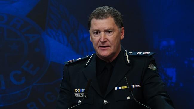 Victoria Police Chief Commissioner Shane Patton is expected to return to work on Monday. Picture: NewsWire/Luis Enrique Ascui