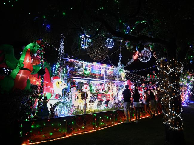 Christmas lights in Davidson in 2022. Picture: Jeremy Piper