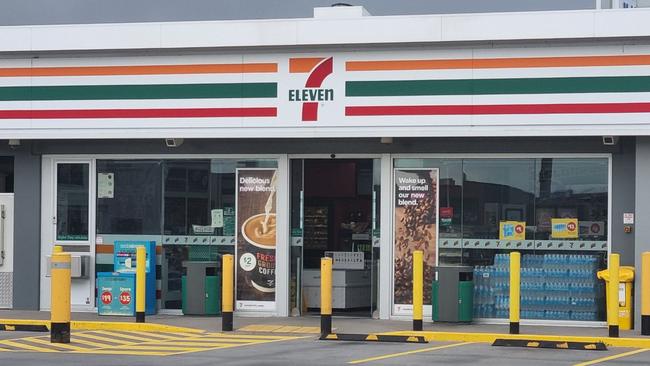 Cars blocked the entrance to the store’s car park, and security guards prevented the public going inside. Picture: NCA NewsWire / Anthony Anderson