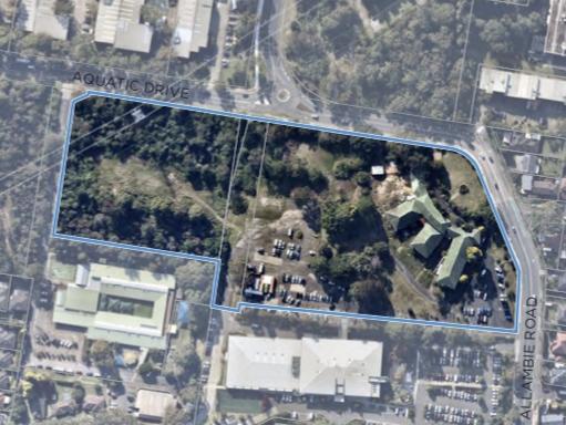 An aerial view of the proposed new location for The Forest High School, at 187 Allambie Rd. Picture: NSW Government