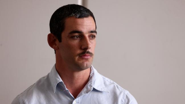 Adelaide Crows forward Taylor Walker speaks to the media during a press conference. Photo by Daniel Kalisz/Getty Images.