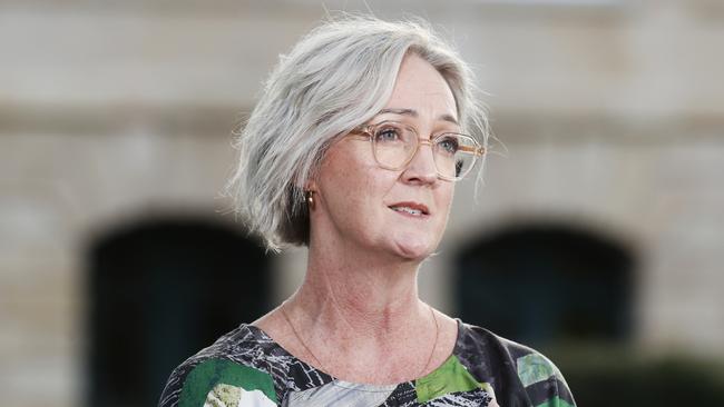 Connie Digolis CEO of the Metal Health Council of Tasmania. Treasurer Michael Ferguson delivers the 2024 Tasmanian State Budget. Picture: Nikki Davis-Jones