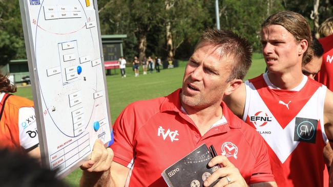 EFNL 2024: Warrandyte coach Paul Donahoo. Picture: Davis Harrigan