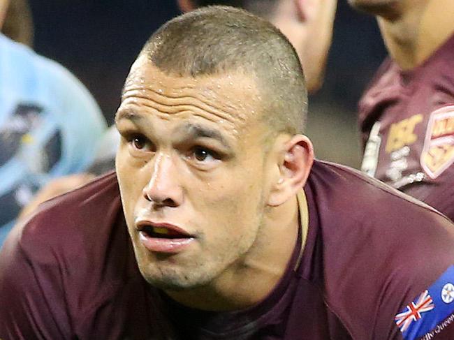 NRL State of Origin. 06/06/2018. NSW Blues vs QLD Maroons at the MCG.  Queenslands Will Chambers waits on the video referee decision     . Pic: Michael Klein