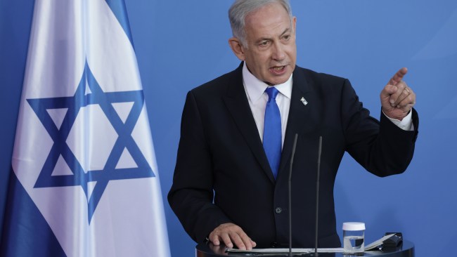 Israel Prime Minister Benjamin Netanyahu has stated Israel’s goal is to fight until Hamas is “eradicated,” not to conquer or occupy Gaza..  Picture: Sean Gallup/Getty Images