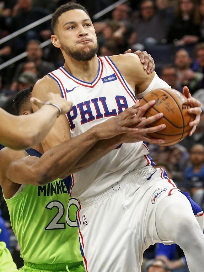 The supermodel is currently dating Aussie basketballer Ben Simmons. Picture: AP Photo/Bruce Kluckhohn