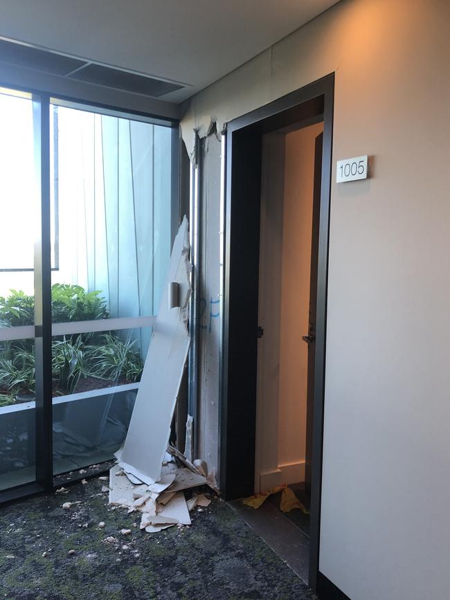 Exclusive pictures showing damage to Opal Towers Building