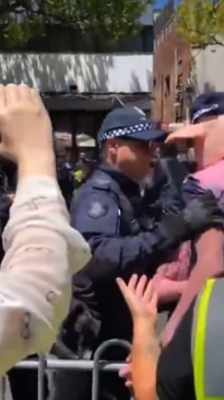 Police and Pride March attendees clash in Melbourne