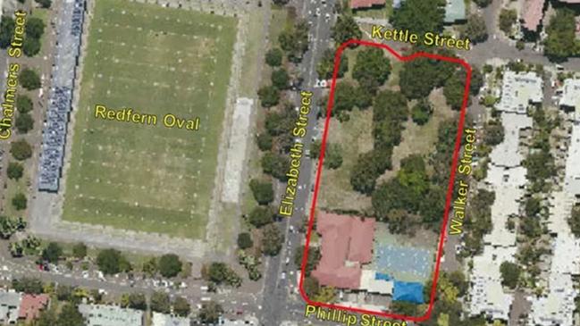 From the online petition, an outline of the site up for sale and redevelopment. Picture: Action for Public Housing