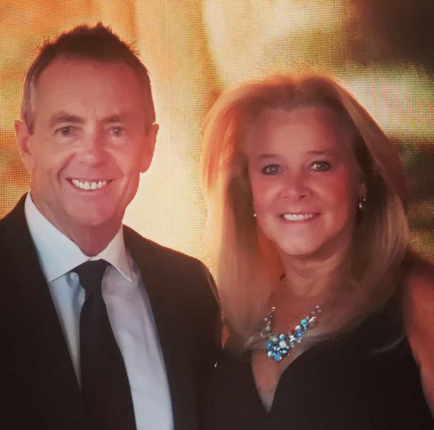 Colin Miller and his wife Cindy at the Grammy Awards in 2020. Pic: Instagram