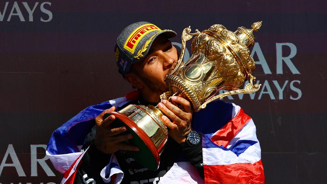 Hamilton won the British Grand Prix in July. (Photo by Mark Thompson/Getty Images)