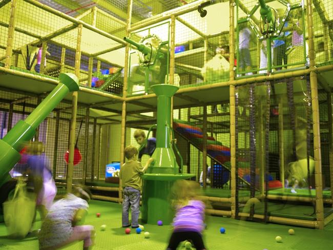 Monkey Mania’s impressive 10 metre-high play structure keeps children entertained.