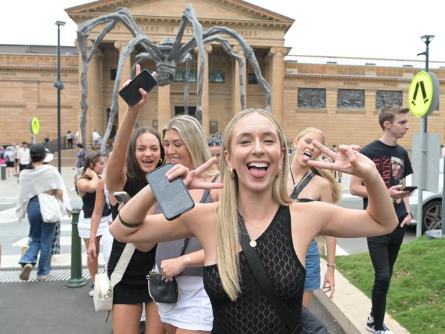 Revellers are seen arriving at the Field Day Music festival in Sydney. They are not alleged to have any involvement with drugs. Picture: Flavio Brancaleone