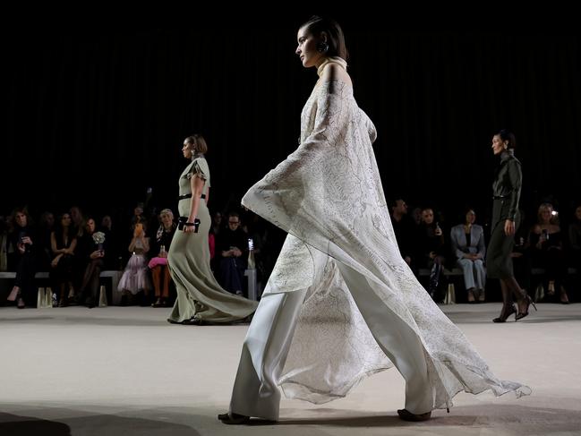 Models walk the runway during the Carla Zampatti Presented by Porsche show during Australian Fashion Week. Pecture: Getty Images