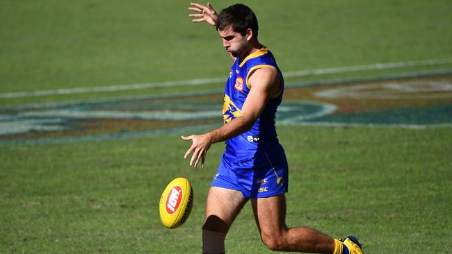 Can Andrew Gaff improve on his 120-point average with a run of home games on Optus Stadium? Picture: Darren England/AAP