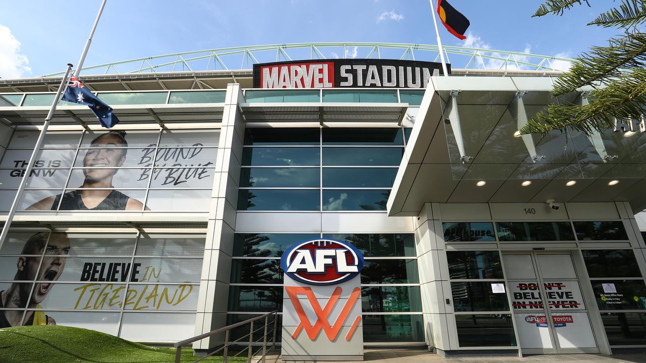 The AFL owns Marvel Stadium, but won’t have first rights to it if it wants to play the 2020 Grand Final there in late December. (Photo by Robert Cianflone/Getty Images)