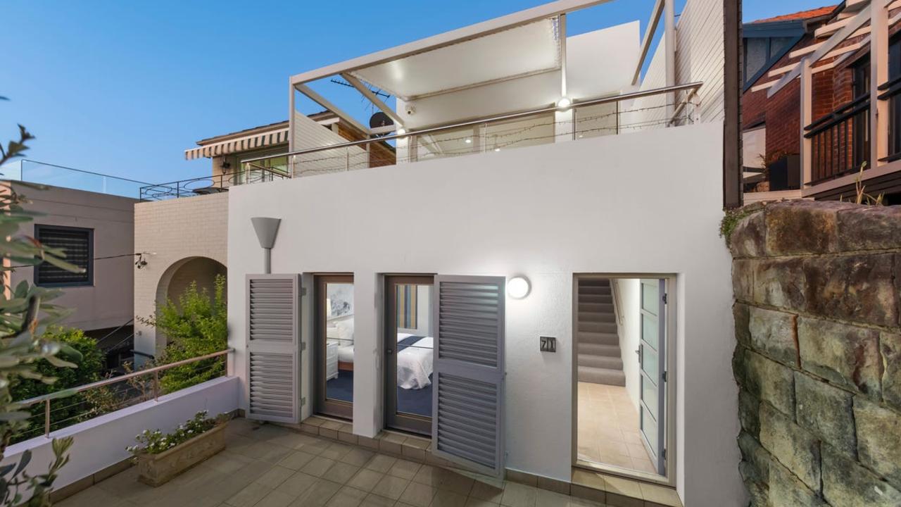 The Manly house is only 5 metres wide but sold for an eye-watering price. Picture: REA