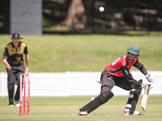 Vivaan Bhosale plays late. Pics by Julian Andrews